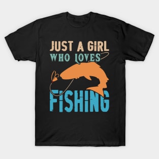 Just a girl who loves fishing Vintage T-Shirt